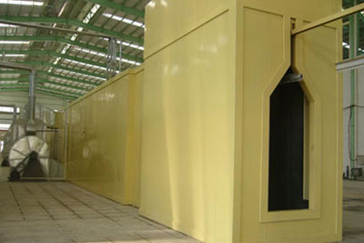 Curing oven for aluminium profile powder painting line