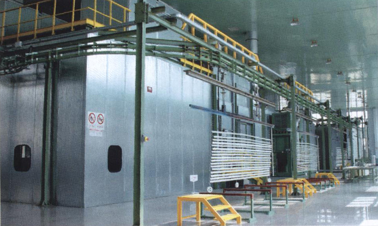 powder coating line powder painting line electrostatic powder